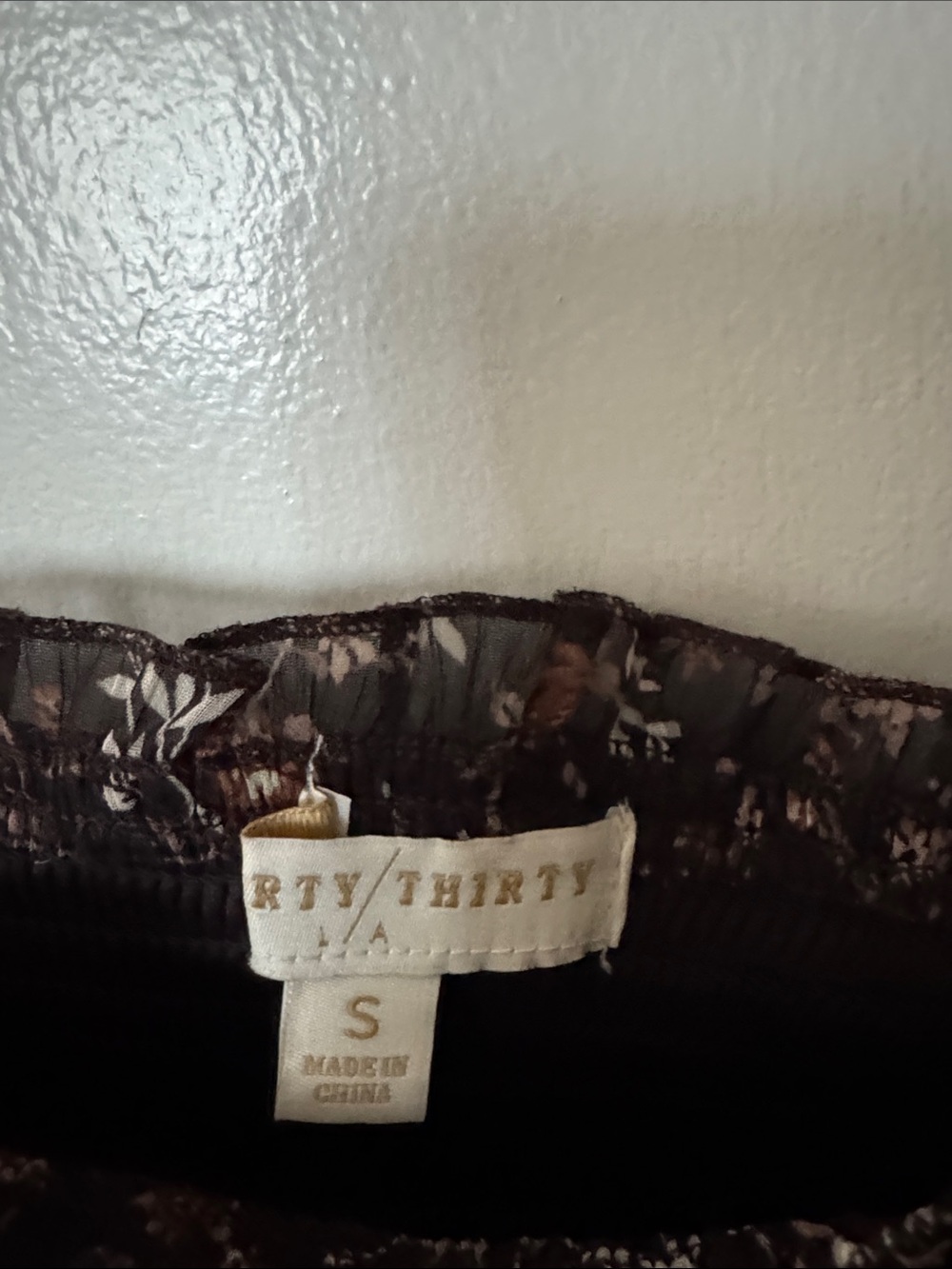 Smocked Crop Top & Maxi Skirt Set - Brown Floral - Picture 4 of 4